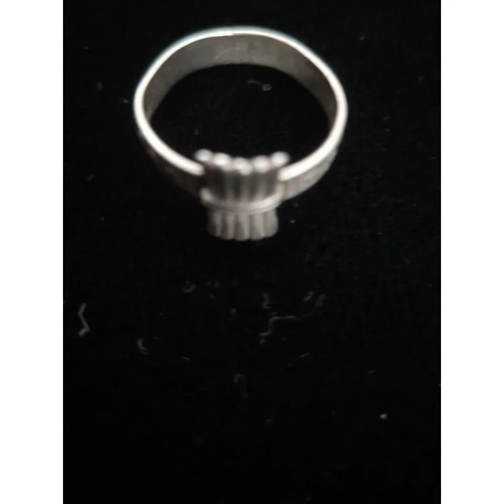 Antique Clark & Coombs Camp Fire Girls Sterling Silver Ring Size XS, No Adjust